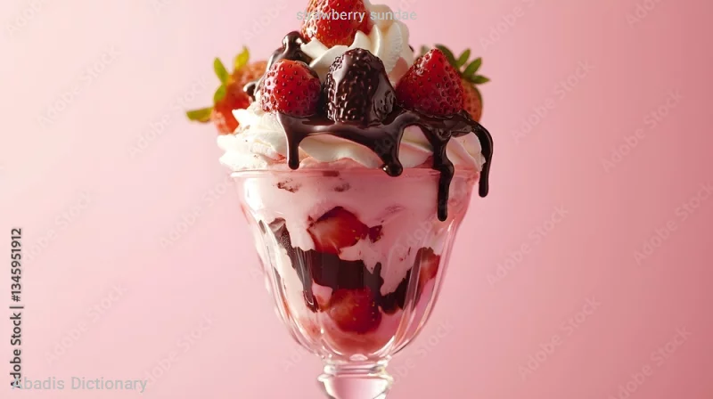 strawberry sundae
